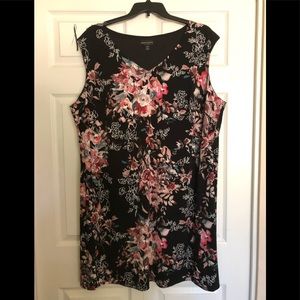 Connected apparel black floral dress size 24W